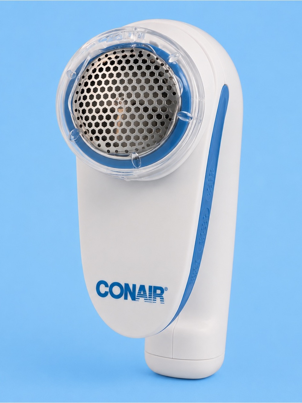 Conair White & Blue Fabric Lint Remover - Portable Pill Shaver